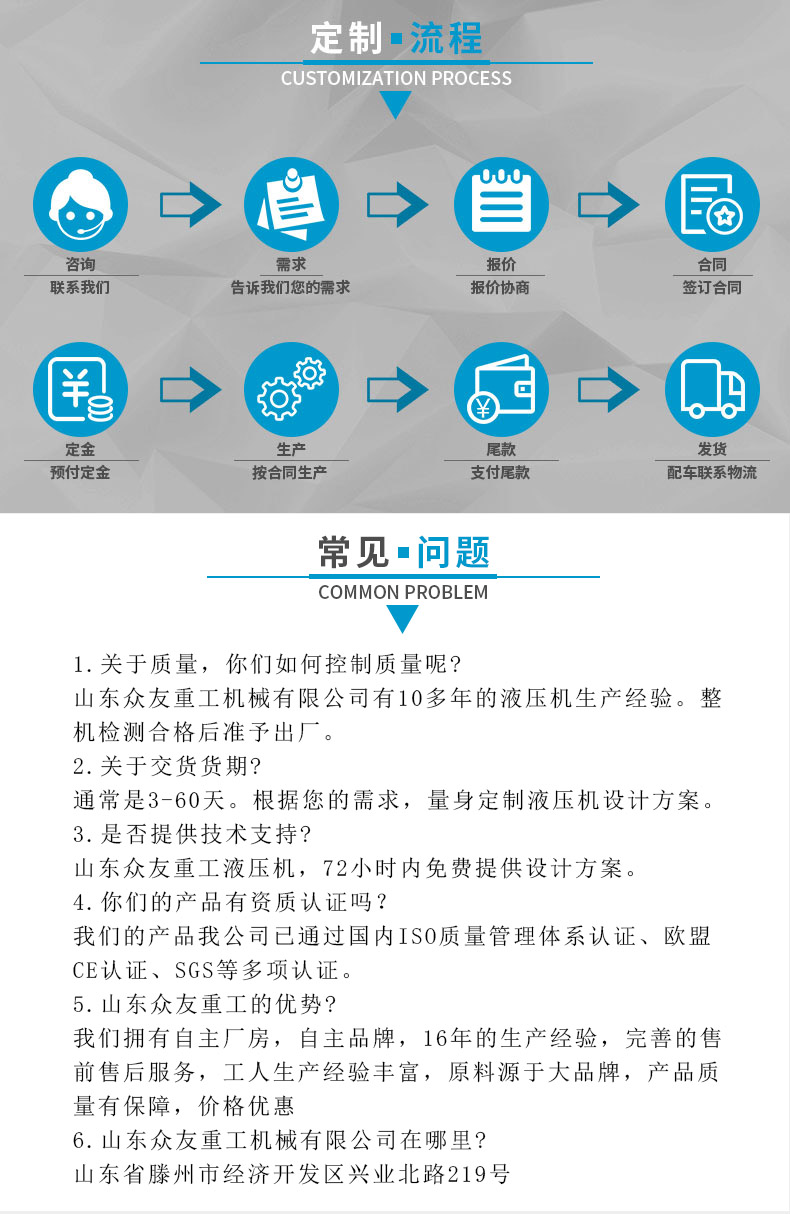 500噸封頭拉伸機(jī)液壓機(jī)  500t錨桿托盤壓力機(jī)  500噸拉伸成型油壓機(jī)三梁四柱 定制流程